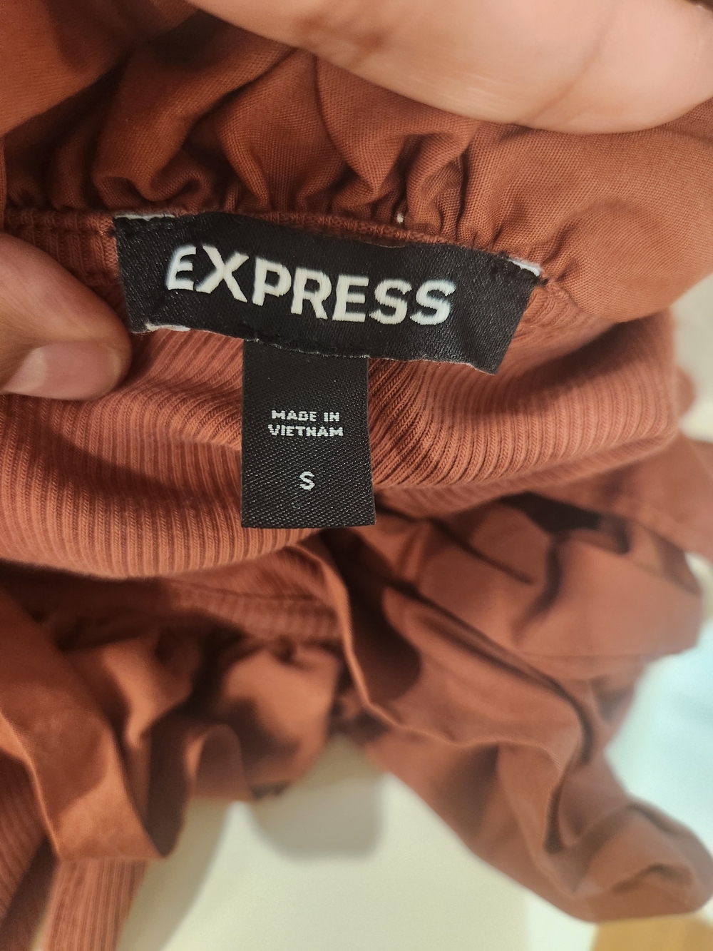 Express One-Shoulder Ruffle Bodysuit - Picture 3 of 5